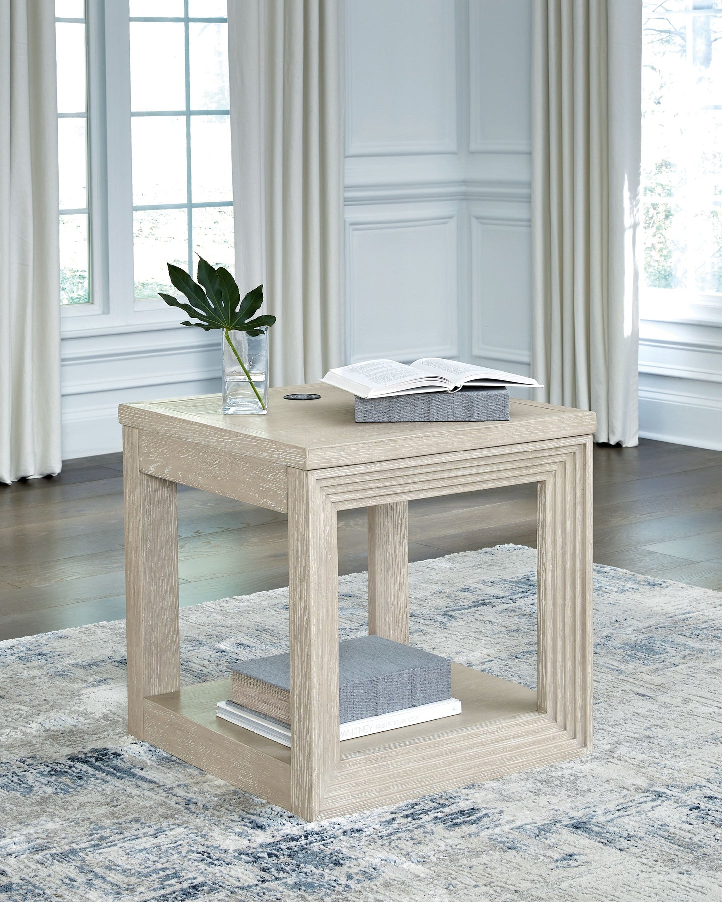 Marxhart - Bisque - Square End Table