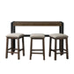 Caesar - Multipurpose Bar Table Set - Dark Brown