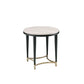 Ayser - End Table - White Washed & Black