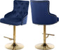 Claude - Adjustable Stool Gold Swivel with Gold Base