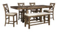 Moriville - Grayish Brown - Rectangular Dining Room Counter Extension Table