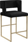 Caleb - Counter Stool with Gold Legs (Set of 2)