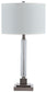 Deccalen - Clear / Silver Finish - Crystal Table Lamp