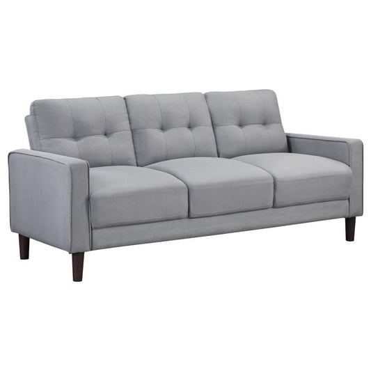 Bowen - Upholstered Track Arms Tufted Sofa - Grey