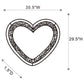 Aiko - Heart Shape Wall Mirror - Silver