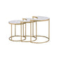 Anpay Coffee Table - Faux Marble & Gold