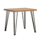 Zander - End Table With Hairpin Leg - Natural And Matte Black