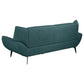 Acton - Upholstered Flared Arm Sofa - Teal Blue