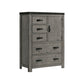 Wade - 5-Drawer Gentlemans Chest - Black Finish