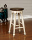 Sabrina - Counter Height Stool (Set of 2) - Off-White / Cherry