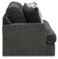 Karinne - Smoke - 4 Pc. - Sofa, Loveseat, Chair And A Half, Ottoman