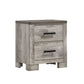 Millers Cove - 2-Drawer Nightstand - Distressed Gray