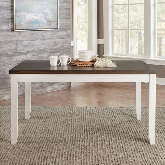 Brook Bay - 5 Piece Rectangular Table Set - White