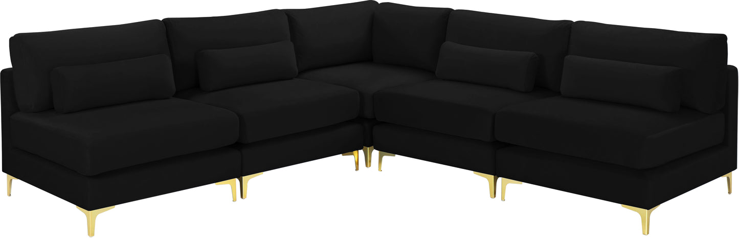 Julia - Modular Sectional - Black - Fabric