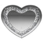 Aiko - Heart Shape Wall Mirror - Silver