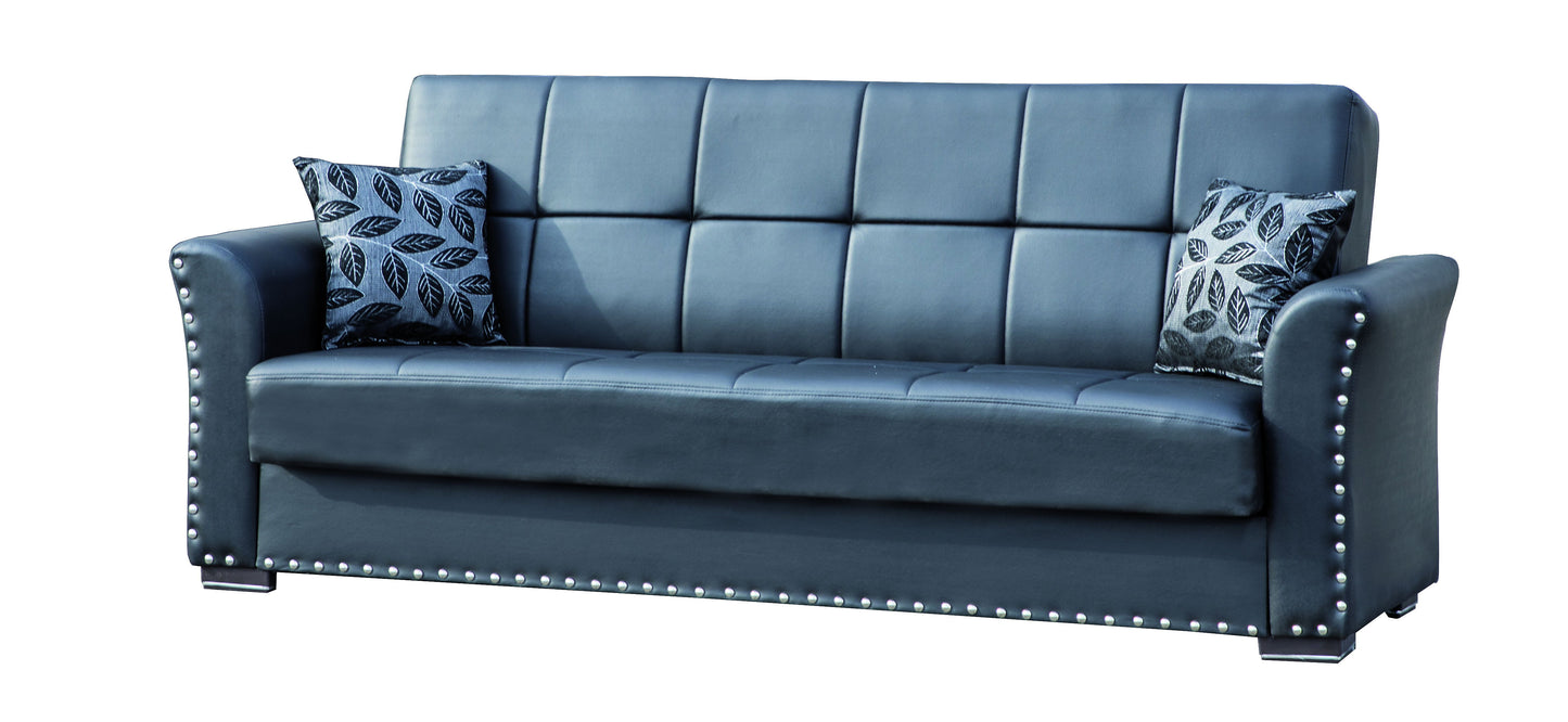 Ottomanson Diva - Convertible Sofa Bed With Storage - Black