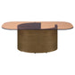 Morena - Rectangular Coffee Table With Tawny Tempered Glass Top Brushed - Bronze