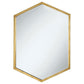 Bledel - Hexagon Shaped Wall Mirror - Gold