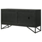 Riddell - 3-Door Accent Cabinet - Black