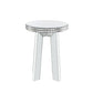 Lotus - End Table - Mirrored & Faux Crystals