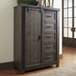 Thornwood Hills - Sliding Door Chest - Dark Brown