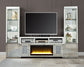 Noralie - TV Stand - Mirrored & Faux Diamonds - 30"