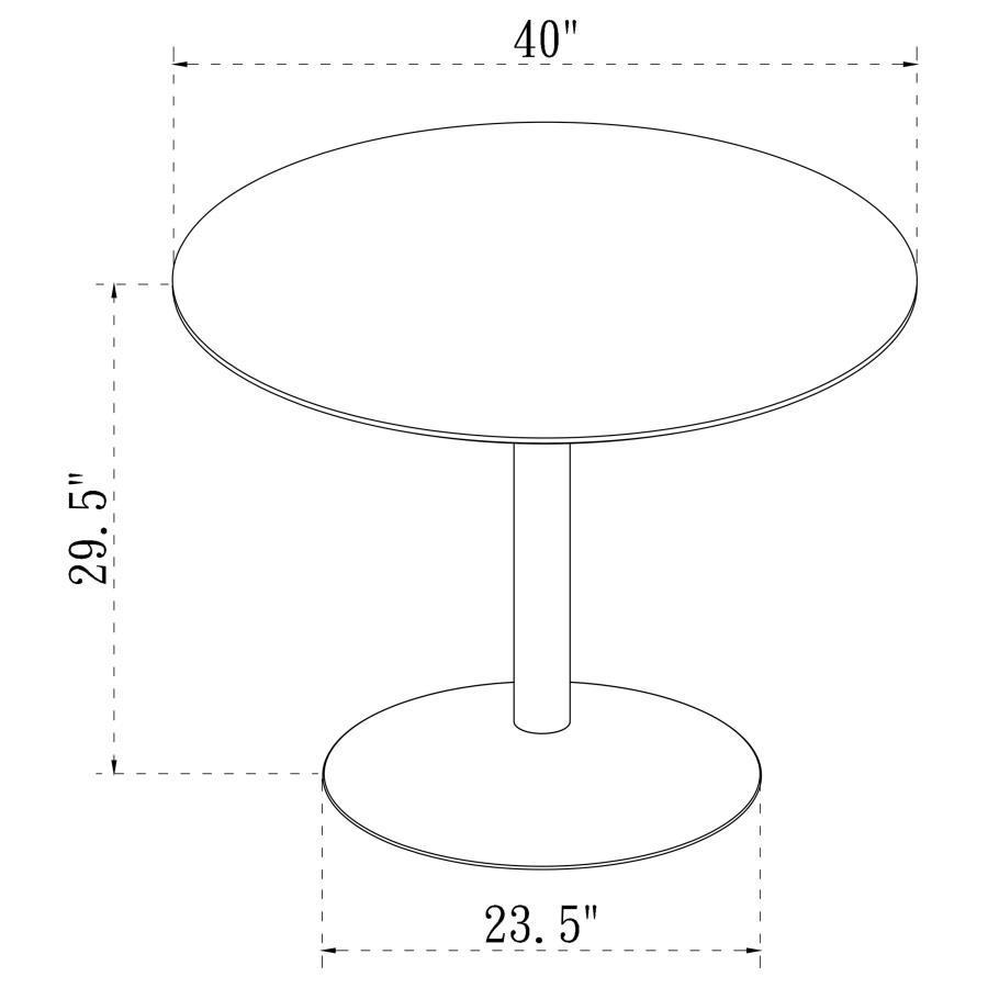 Lowry - Round Dining Set Tulip Table With Eiffel Chairs