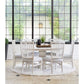 Condesa - 5 Piece Round Dining Set - Table & Four Wing Slat Back Chairs - White