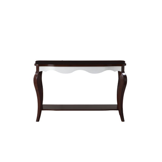 Mathias - Accent Table - Walnut & White