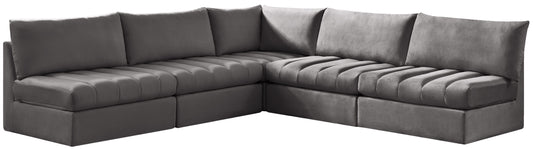 Jacob - Modular Sectional 5 Piece - Grey