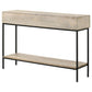 Rubeus - 2-Drawer Console Table With Open Shelf - White Washed