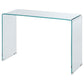 Ripley - Tempered Bent Glass Entryway Console Table - Clear