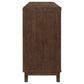 Reynolds - 2 Door Sideboard Buffet Storage Cabinet - Brown Oak