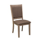 Sun Valley - 5 Piece Leg Table Set - Light Brown - Upholstered Chairs