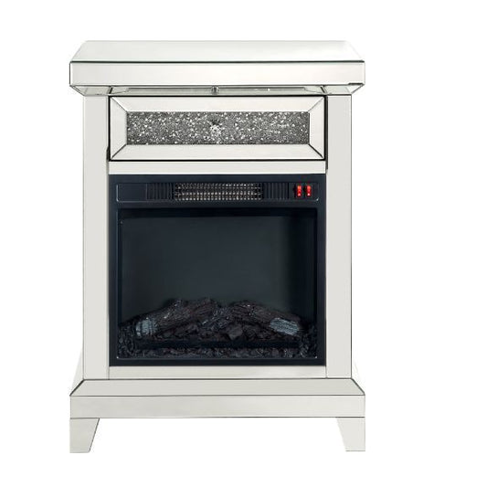 Noralie - Fireplace - Pearl Silver - 35"