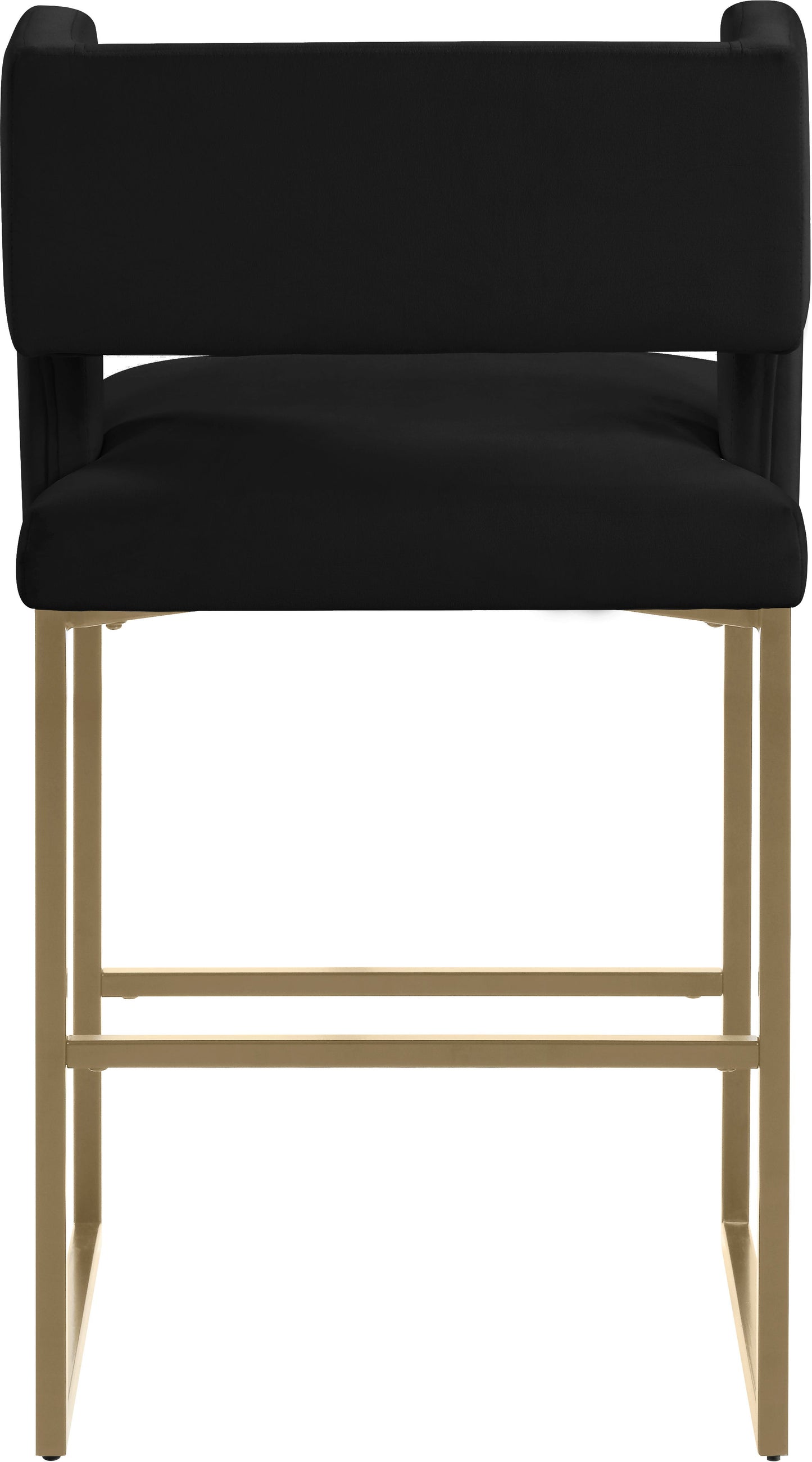 Caleb - Counter Stool with Gold Legs (Set of 2)