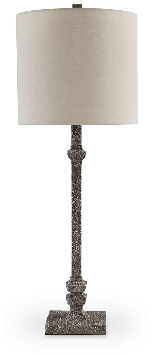 Oralieville - Distressed Gray - Poly Accent Lamp