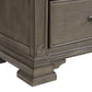 Kings Court - 3 - Drawer Nightstand (Sliding Top) - Gray