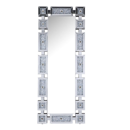 Noralie - Accent Floor Mirror - Pearl Silver - 63"
