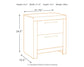 Derekson - Multi Gray - Two Drawer Night Stand