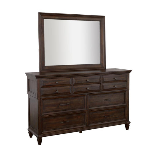 Avenue - Rectangle Dresser Mirror - Weathered Burnished Brown