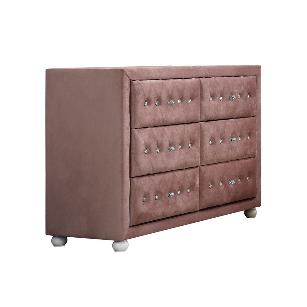Reggie - Dresser - Pink Fabric