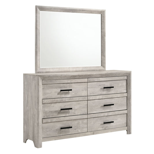 Ellen - Dresser & Mirror Set White