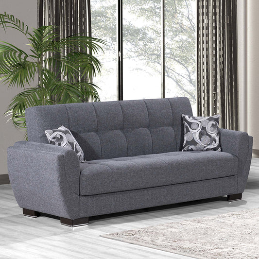 Ottomanson Armada Air - Convertible Sofabed With Storage - Light Gray