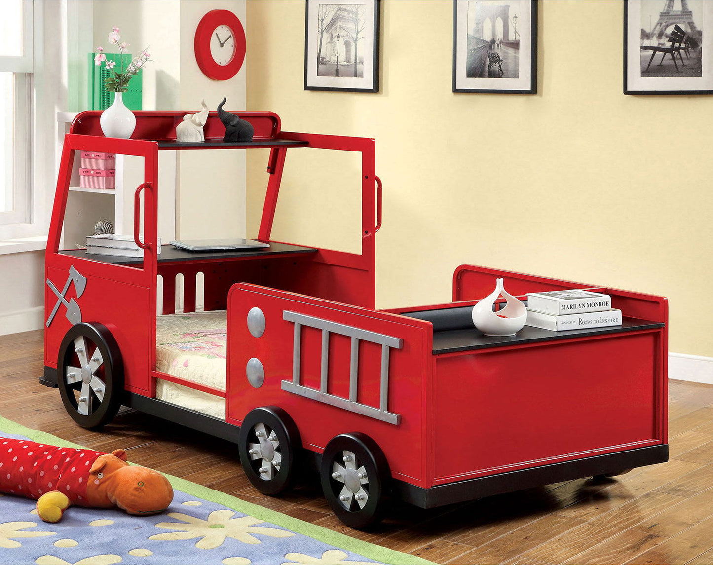 Rescuer - Twin Bed - Red / Black