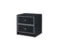 Jabir - Accent Table - Black With Silver Trim