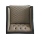 House - Beatrice Chair - Tan PU, Black PU & Charcoal Finish