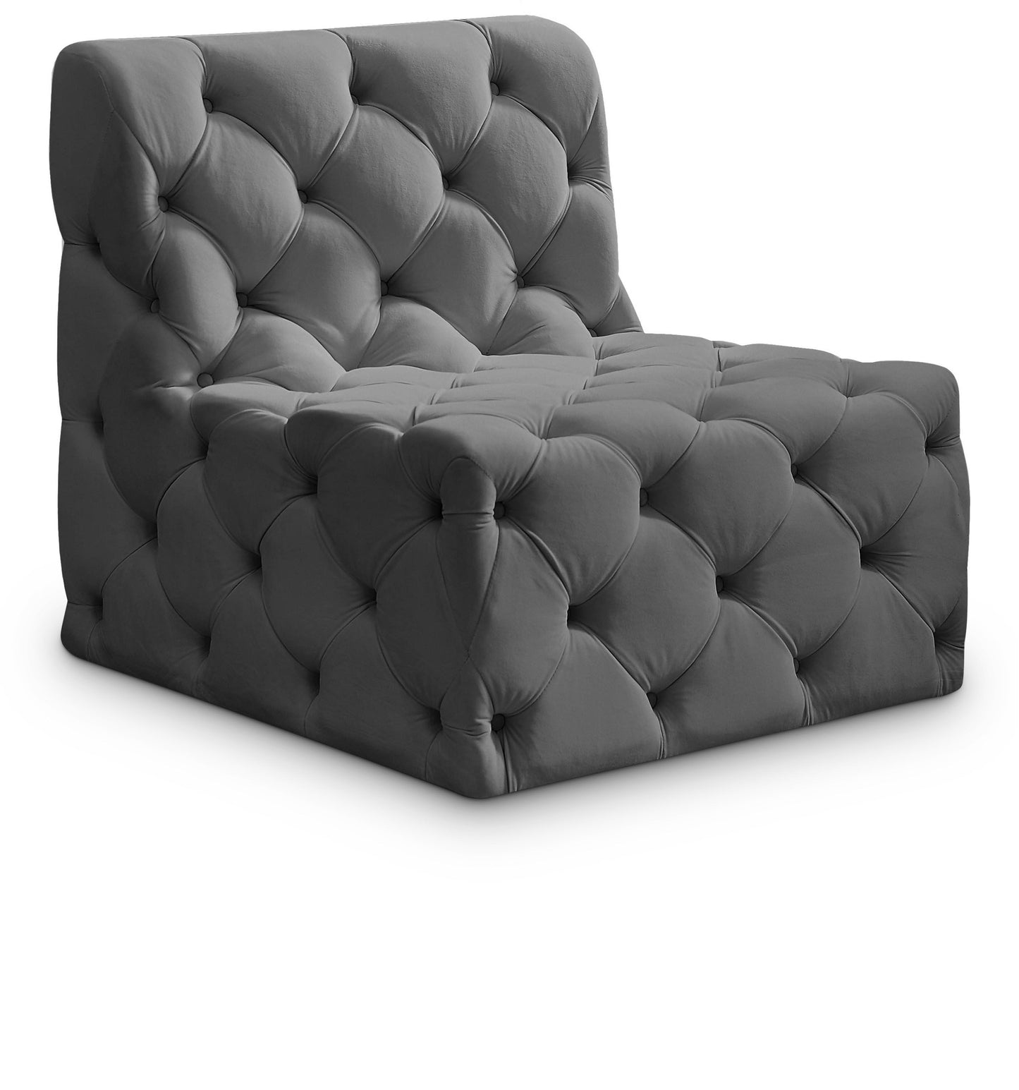 Tuft - Armless Chair - Gray