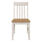 Kirby - Slat Back Side Chair (Set of 2) - Natural And Rustic Off White