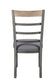 Ornat - Side Chair (Set of 2) - Gray Fabric & Antique Gray